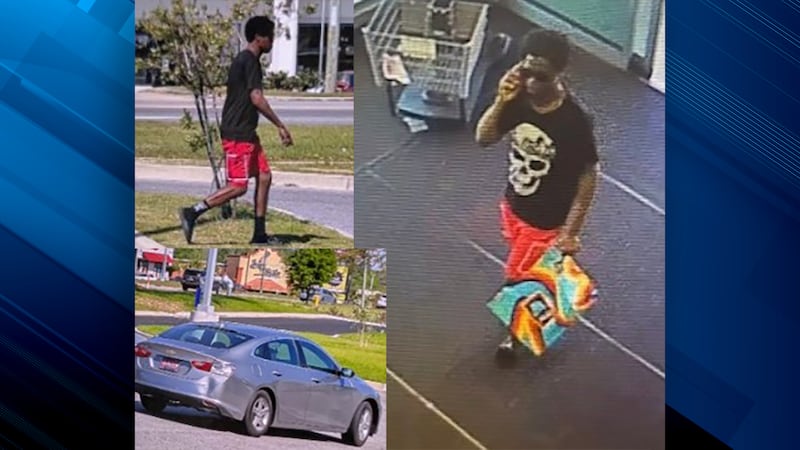 La policía afirma que estas fotografías muestran a un sospechoso y un automóvil utilizados en...