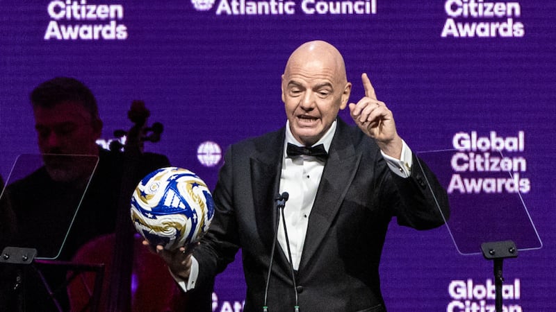 El Presidente de la Federación Internacional de Fútbol Asociación (FIFA), el suizo Gianni...