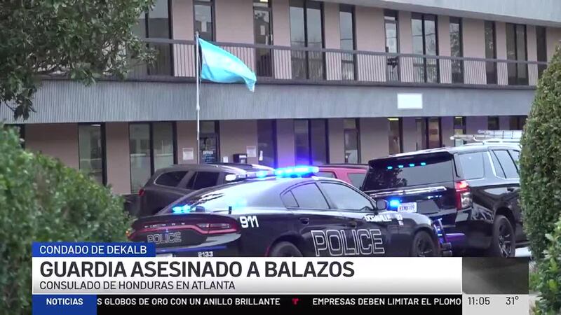 La víctima trabajaba como guardia de seguridad en la sede consular. (Noticias Telemundo Georgia)
